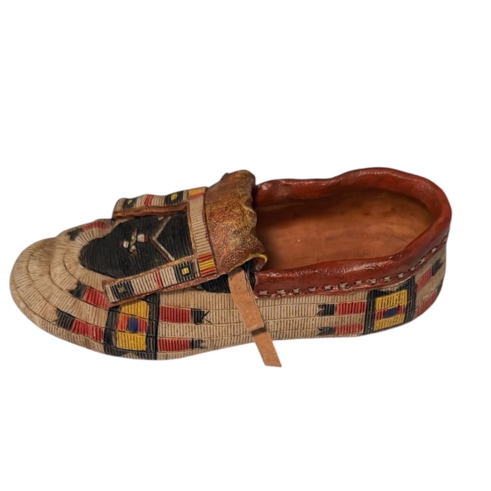 Ceramic Moccasin Shoe – Novelty Planter / Trinket Dish